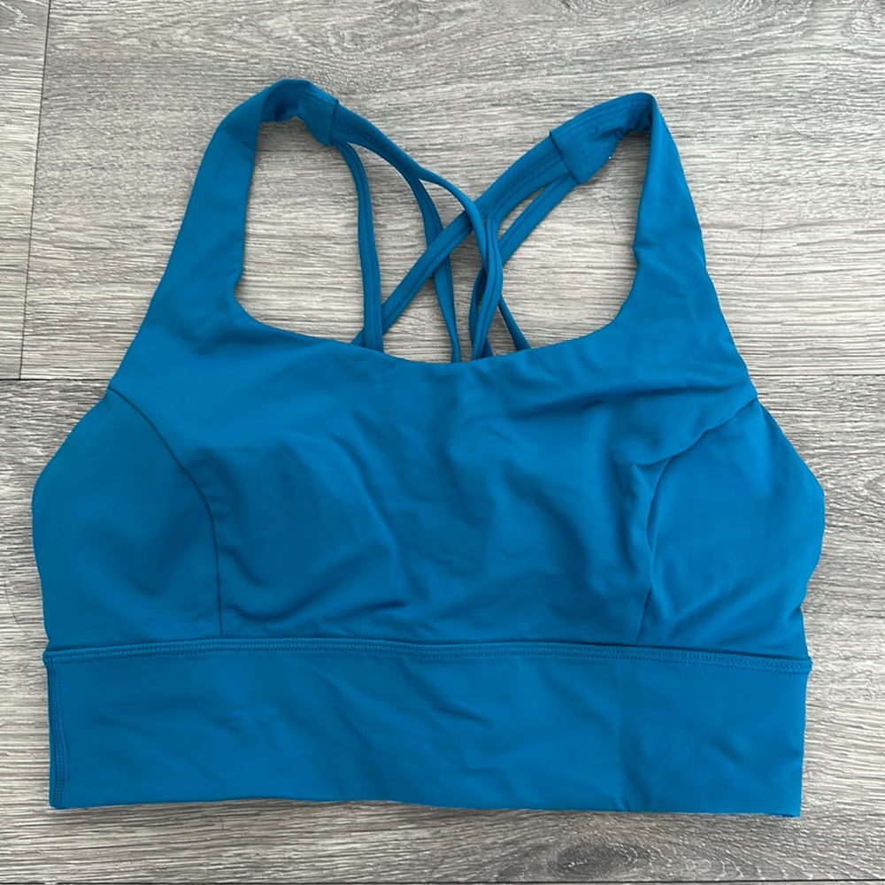 Lululemon Free To Be Serene Bra Long Line Hawaiian Blue